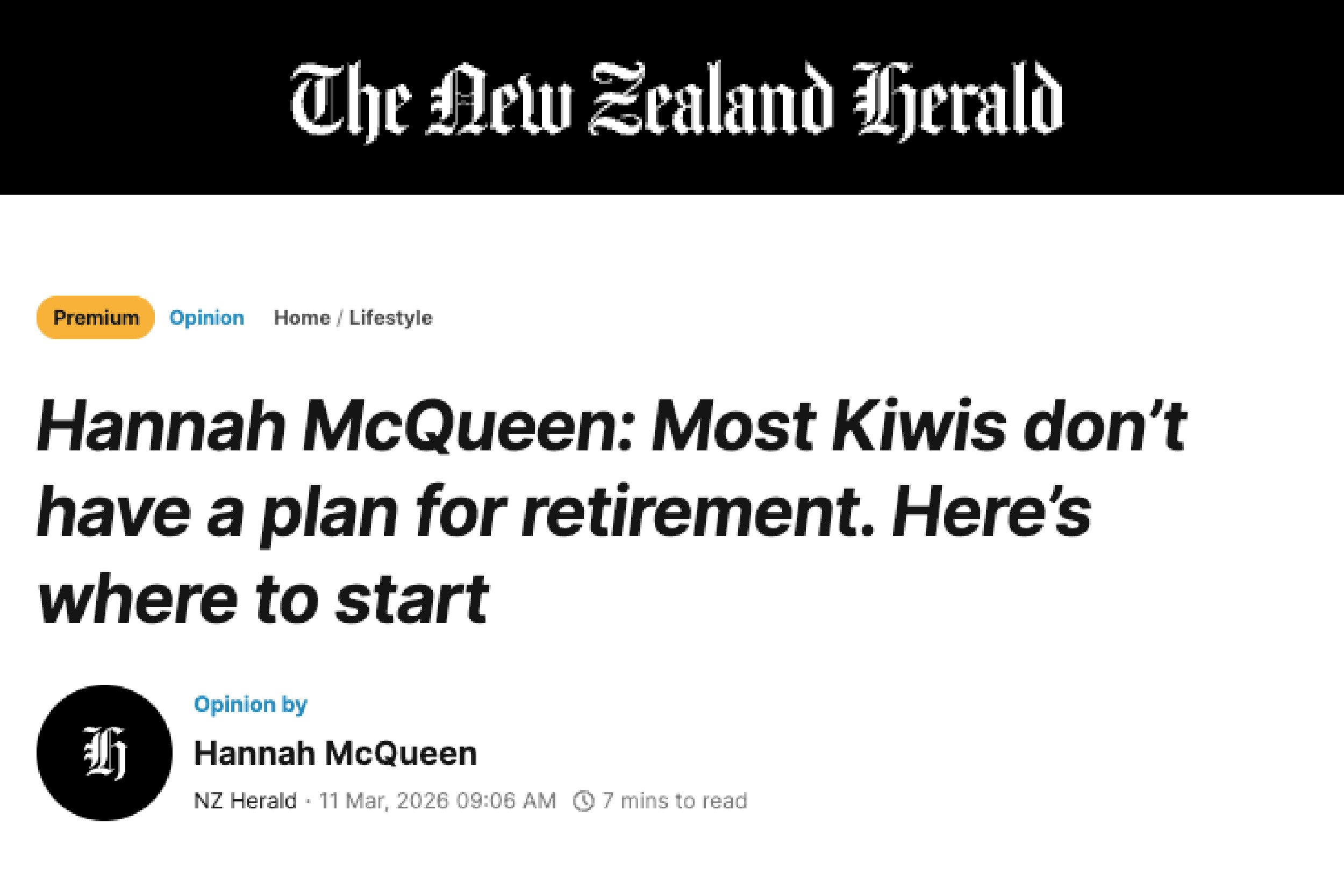 NZ Herald Article Thumbnails_Most Kiwis don’t have a plan for retirement. Here’s where to start