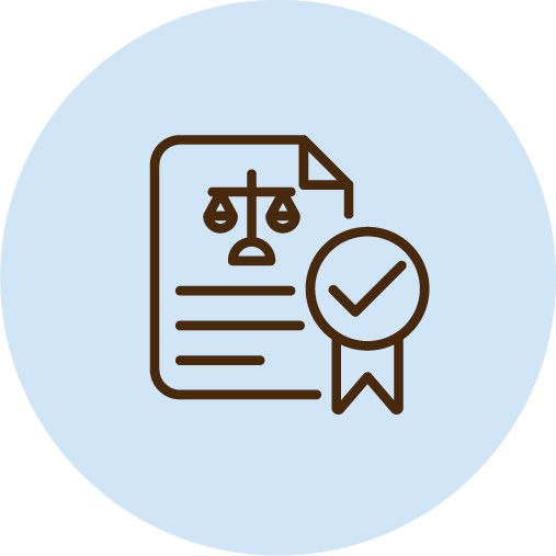 Legal preparedness icon