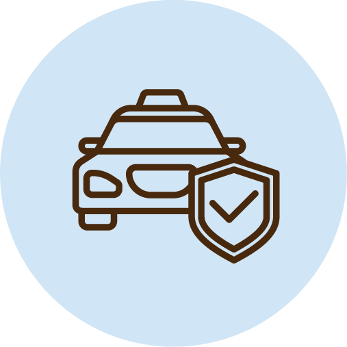 Safe driving icon