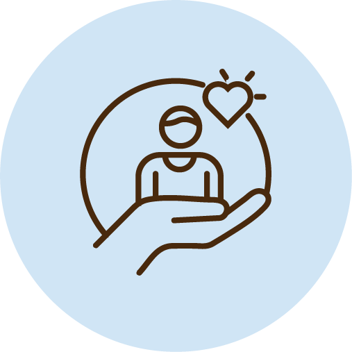 Social wellbeing and purpose icon